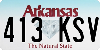 AR license plate 413KSV
