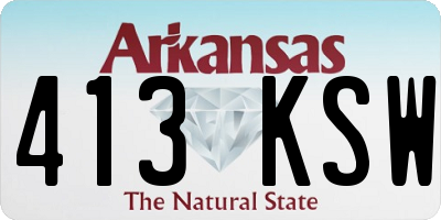 AR license plate 413KSW