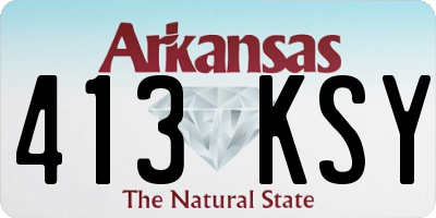 AR license plate 413KSY