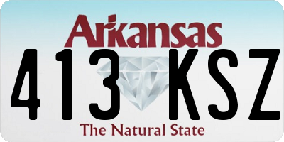 AR license plate 413KSZ