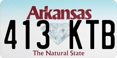 AR license plate 413KTB