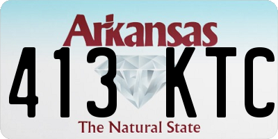 AR license plate 413KTC