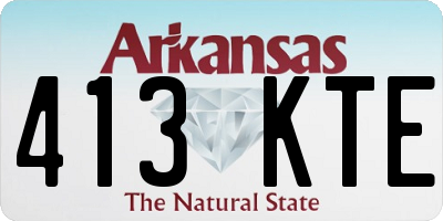 AR license plate 413KTE