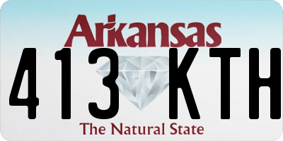 AR license plate 413KTH