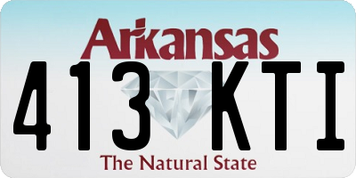 AR license plate 413KTI