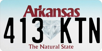 AR license plate 413KTN