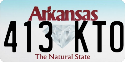 AR license plate 413KTO