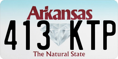 AR license plate 413KTP