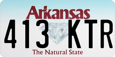 AR license plate 413KTR