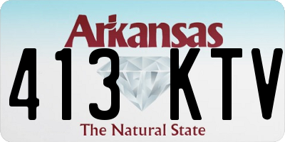 AR license plate 413KTV