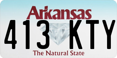 AR license plate 413KTY