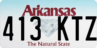 AR license plate 413KTZ