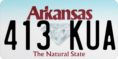 AR license plate 413KUA