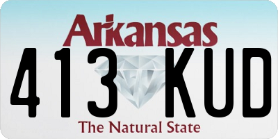 AR license plate 413KUD