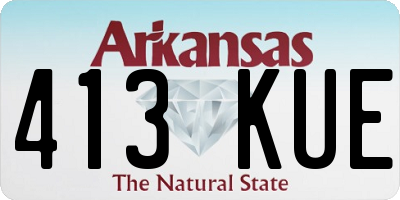 AR license plate 413KUE