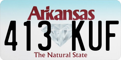 AR license plate 413KUF