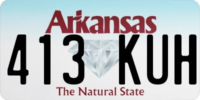 AR license plate 413KUH
