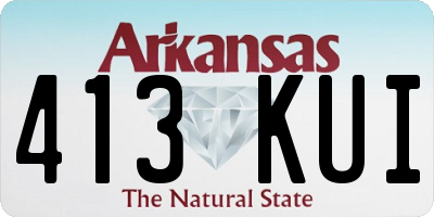 AR license plate 413KUI