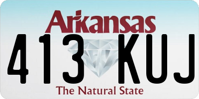 AR license plate 413KUJ