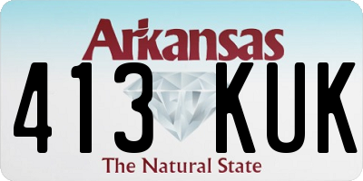 AR license plate 413KUK