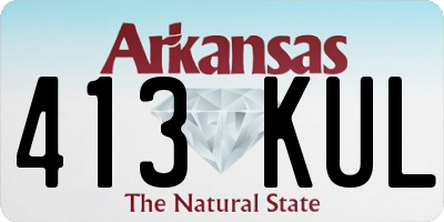 AR license plate 413KUL