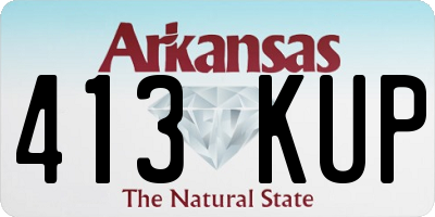 AR license plate 413KUP
