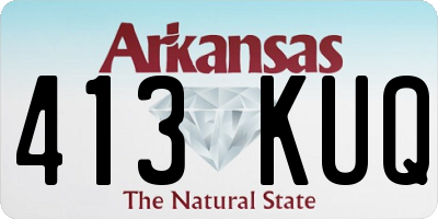 AR license plate 413KUQ