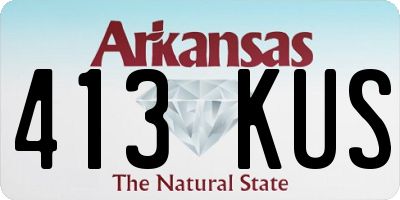 AR license plate 413KUS