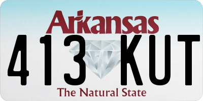 AR license plate 413KUT