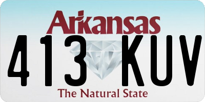 AR license plate 413KUV
