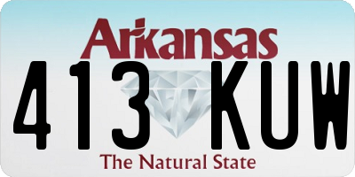 AR license plate 413KUW