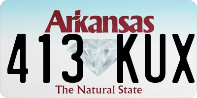AR license plate 413KUX