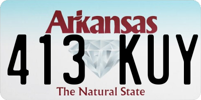 AR license plate 413KUY