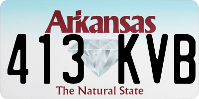 AR license plate 413KVB