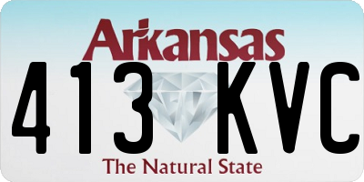 AR license plate 413KVC