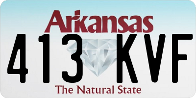 AR license plate 413KVF