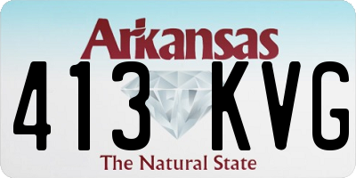 AR license plate 413KVG