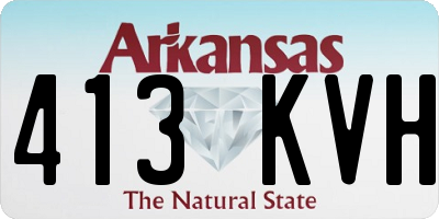 AR license plate 413KVH