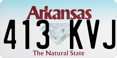 AR license plate 413KVJ