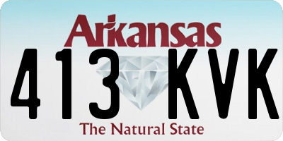 AR license plate 413KVK