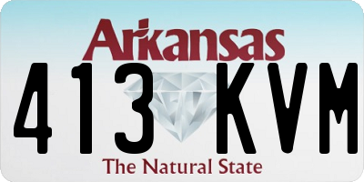 AR license plate 413KVM