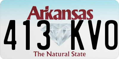 AR license plate 413KVO