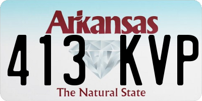 AR license plate 413KVP