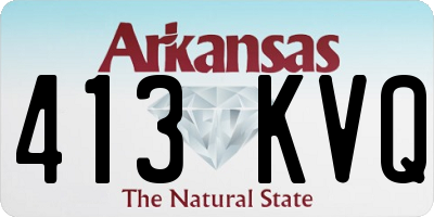 AR license plate 413KVQ
