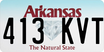 AR license plate 413KVT