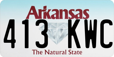 AR license plate 413KWC