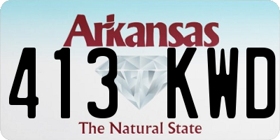 AR license plate 413KWD