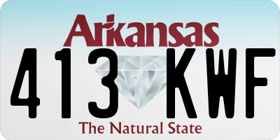 AR license plate 413KWF