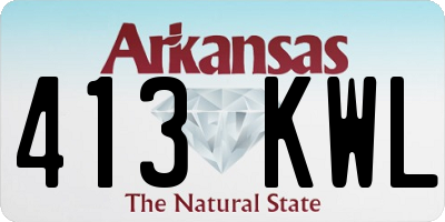 AR license plate 413KWL