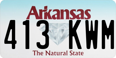 AR license plate 413KWM